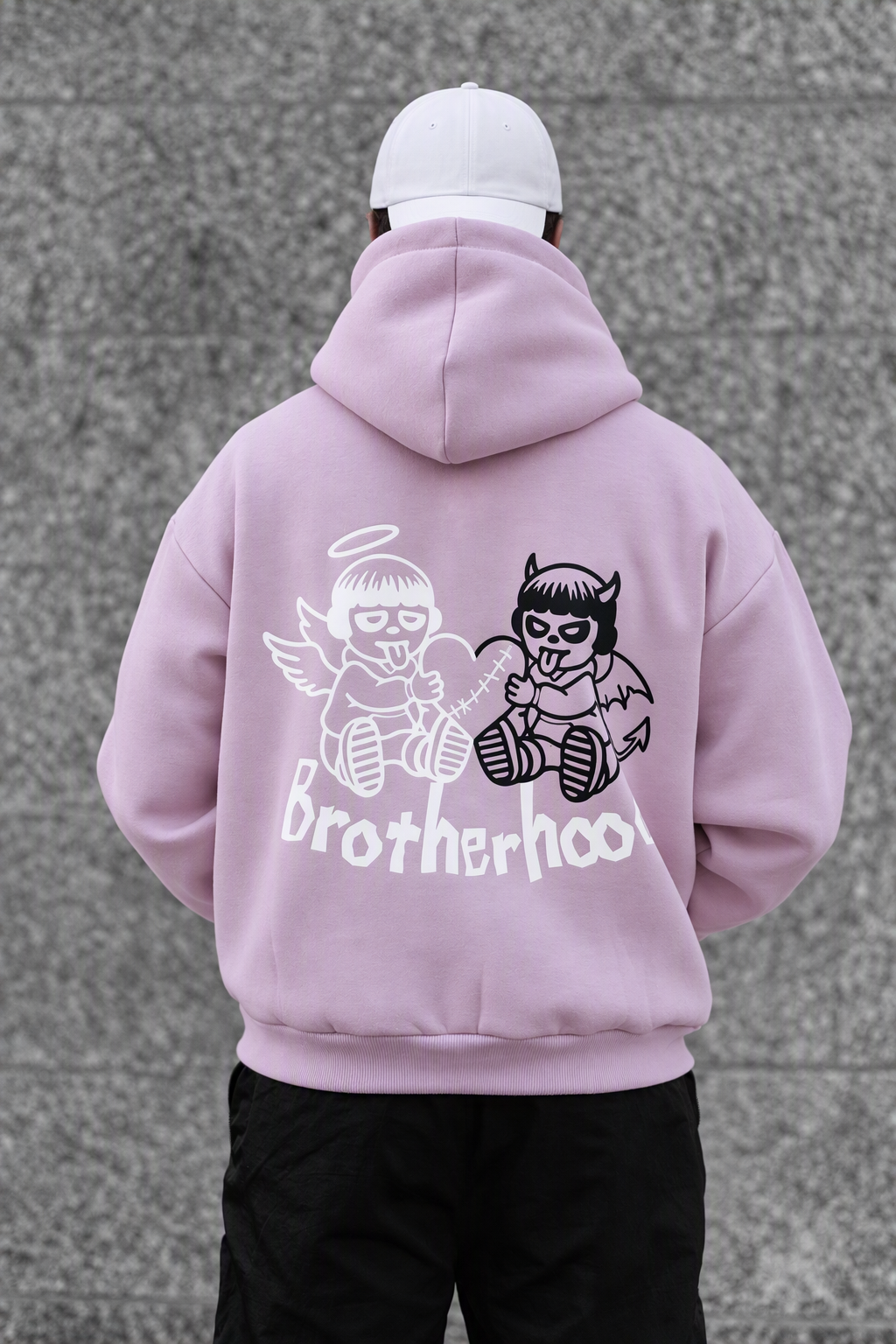 SUDADERA CROP BROTHERHOOD PINK