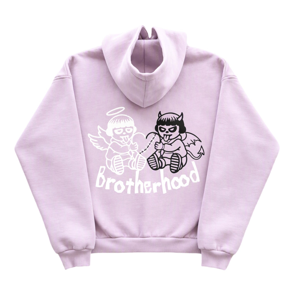 SUDADERA CROP BROTHERHOOD PINK