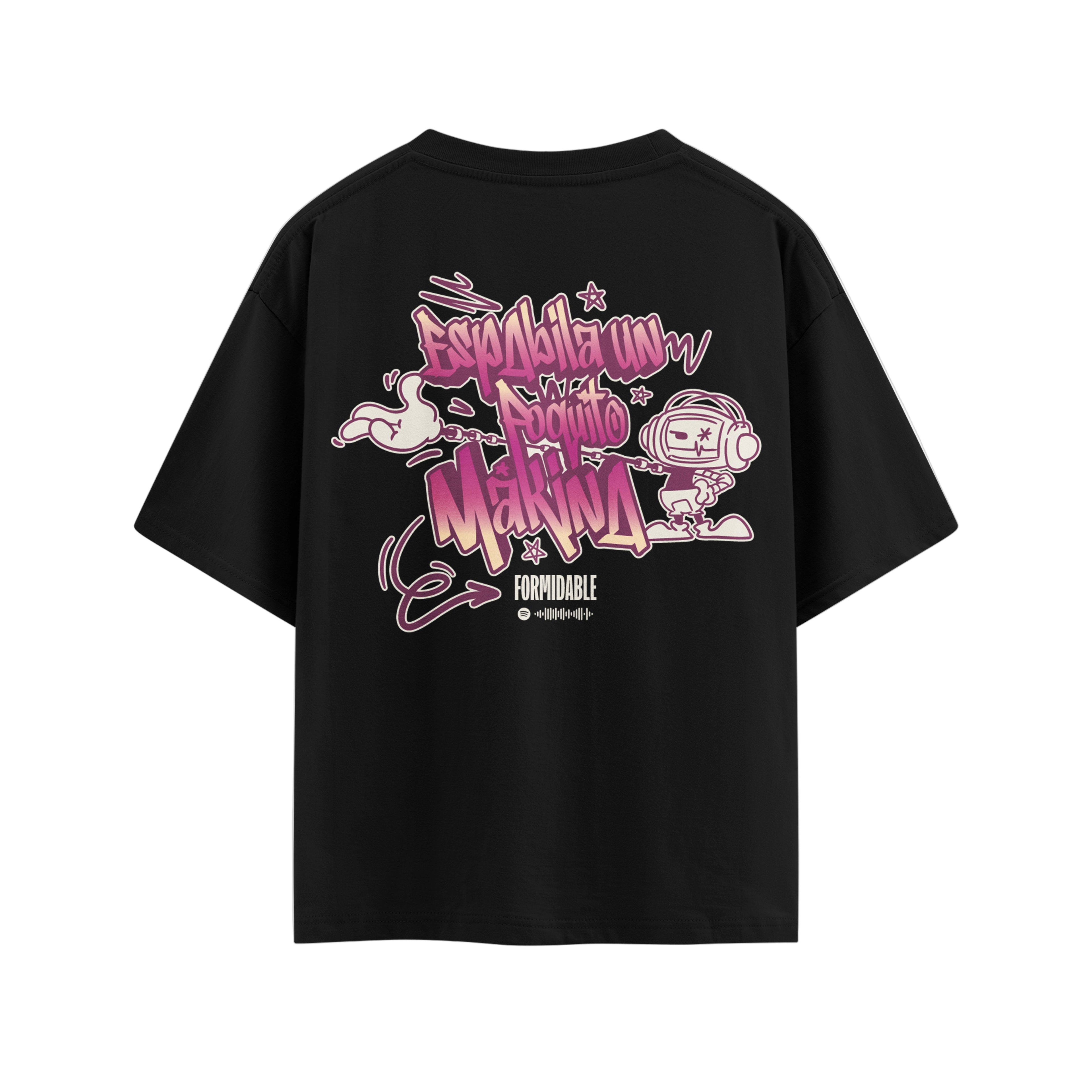 CAMISETA FORMIDABLE NEGRA