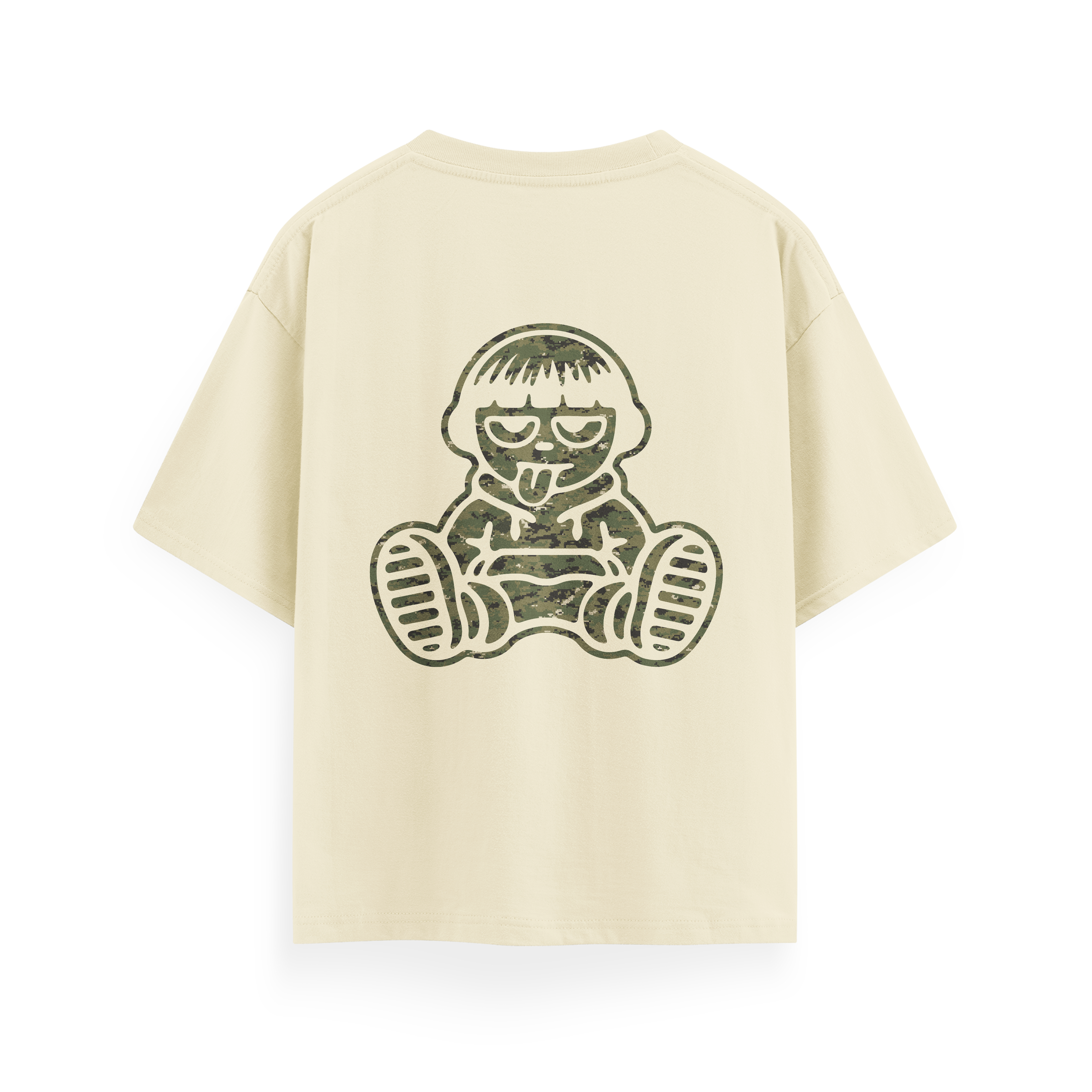 CAMISETA KID MILITARY CREMA