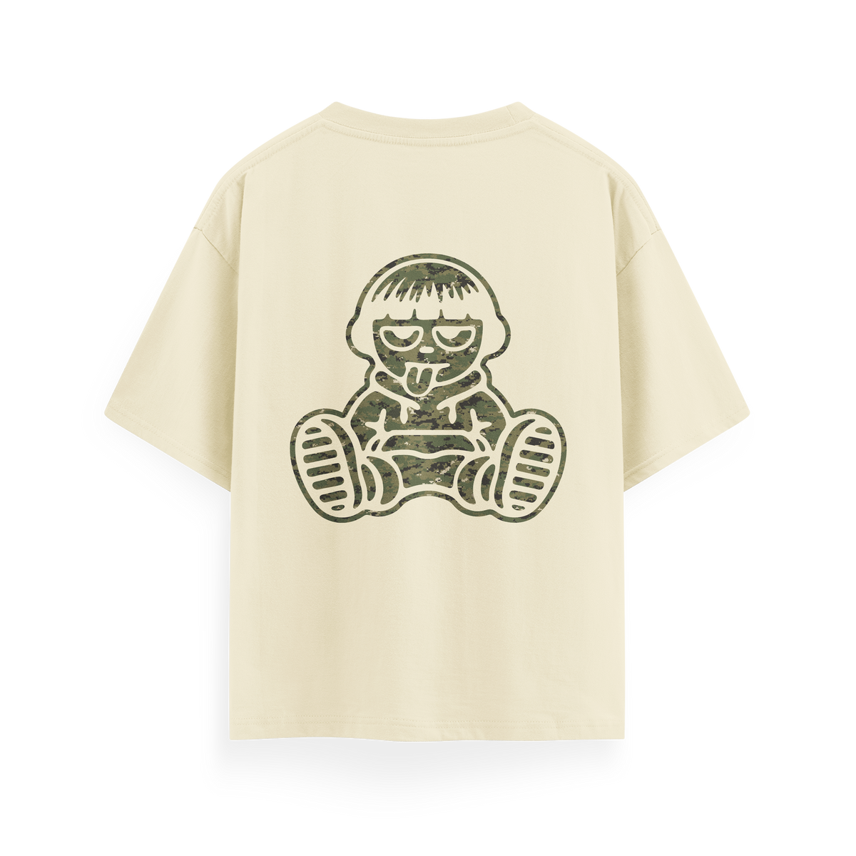 CAMISETA KID MILITARY CREAM
