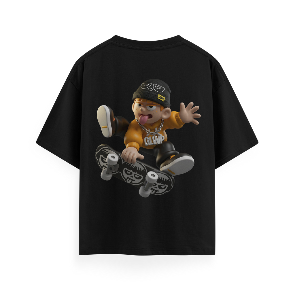 CAMISETA KID SKATER BLACK
