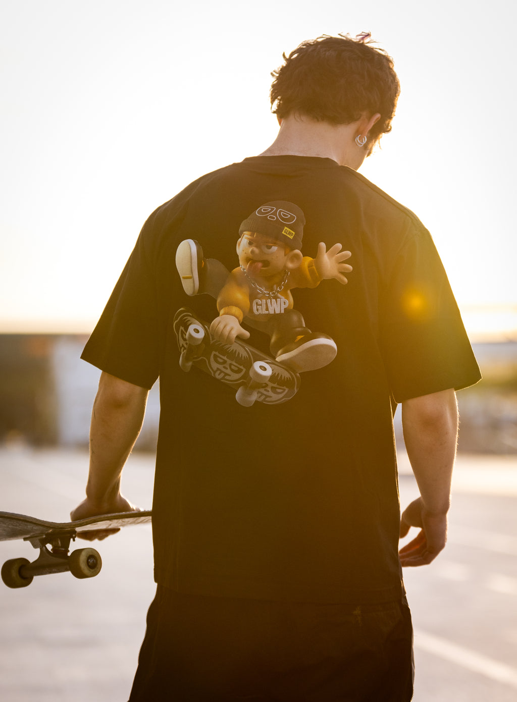 CAMISETA KID SKATER BLACK
