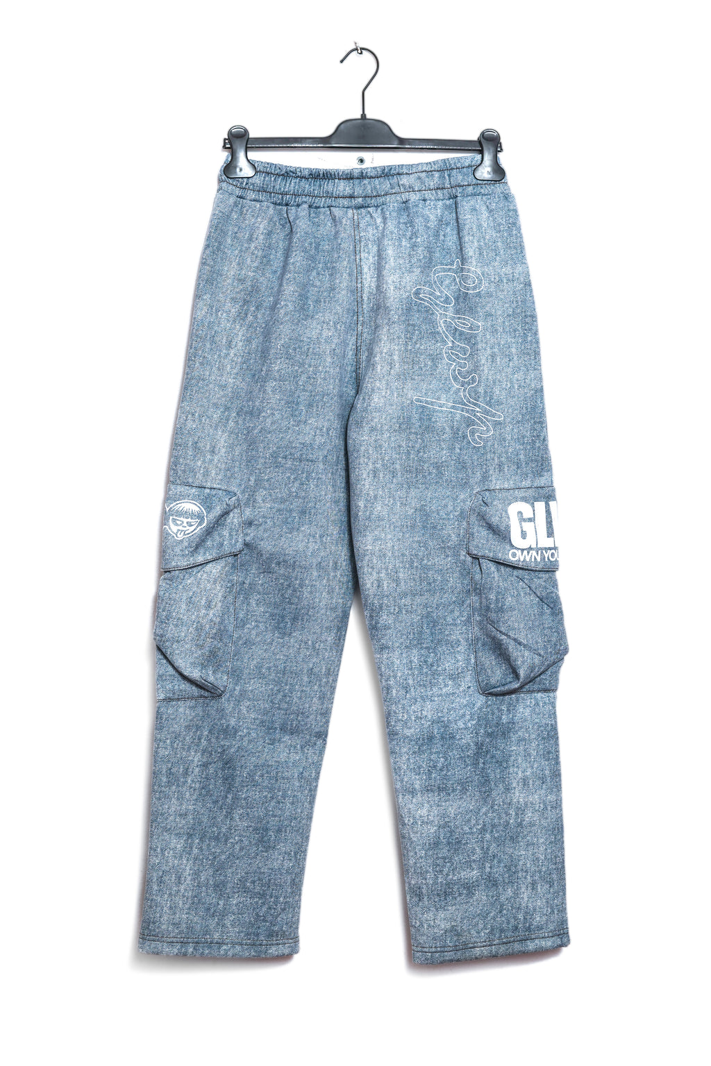 DENIM LOOK CARGO JOGGERS