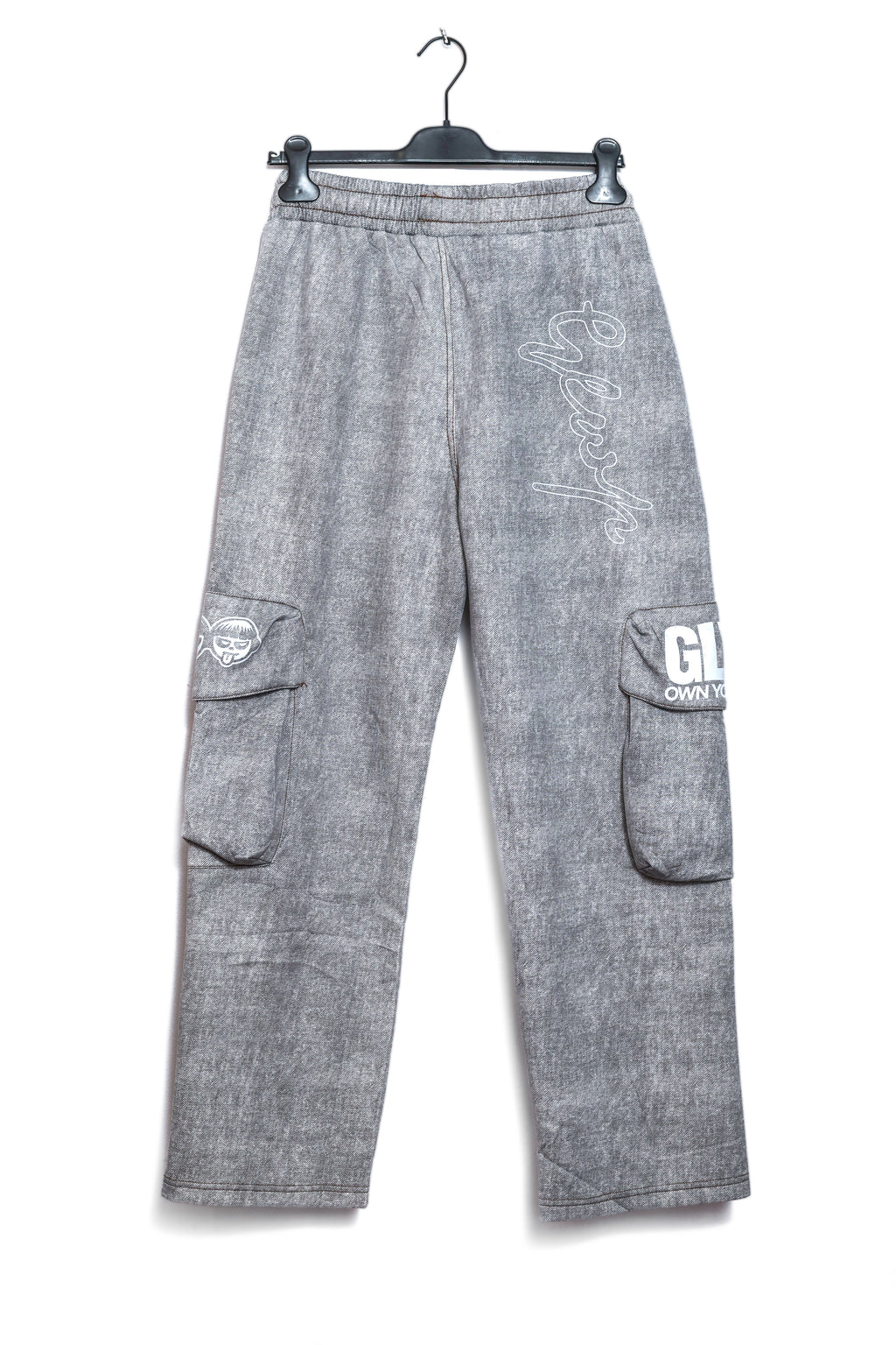 LIGHT GREY CARGO JOGGERS