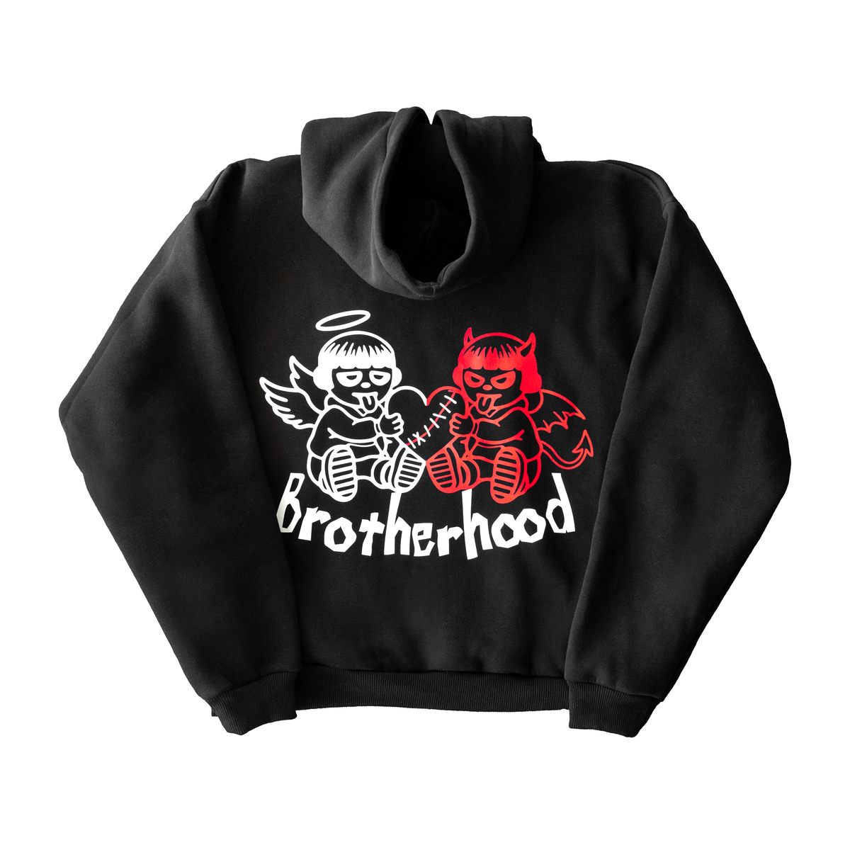 SUDADERA CROP BROTHERHOOD BLACK