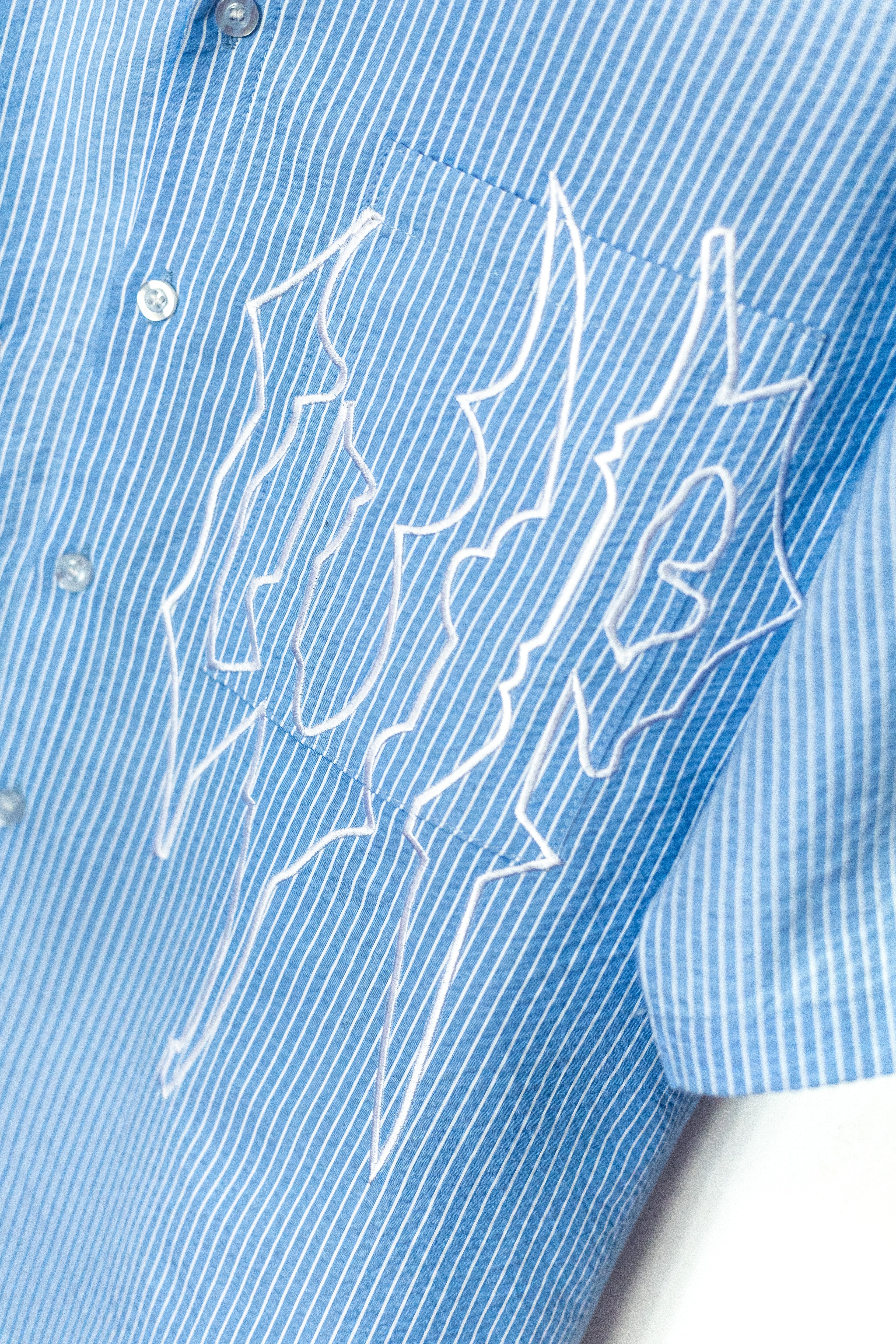 CAMISA CROP BABY BLUE