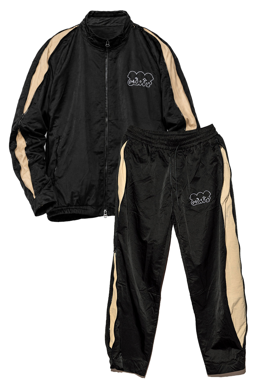 TRACKSUIT CORTAVIENTOS NEGRO