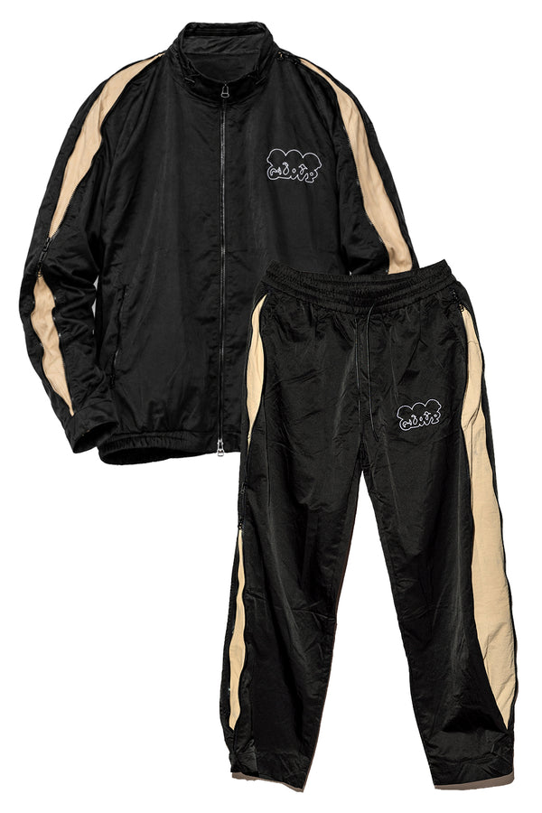 TRACKSUIT CORTAVIENTOS NEGRO