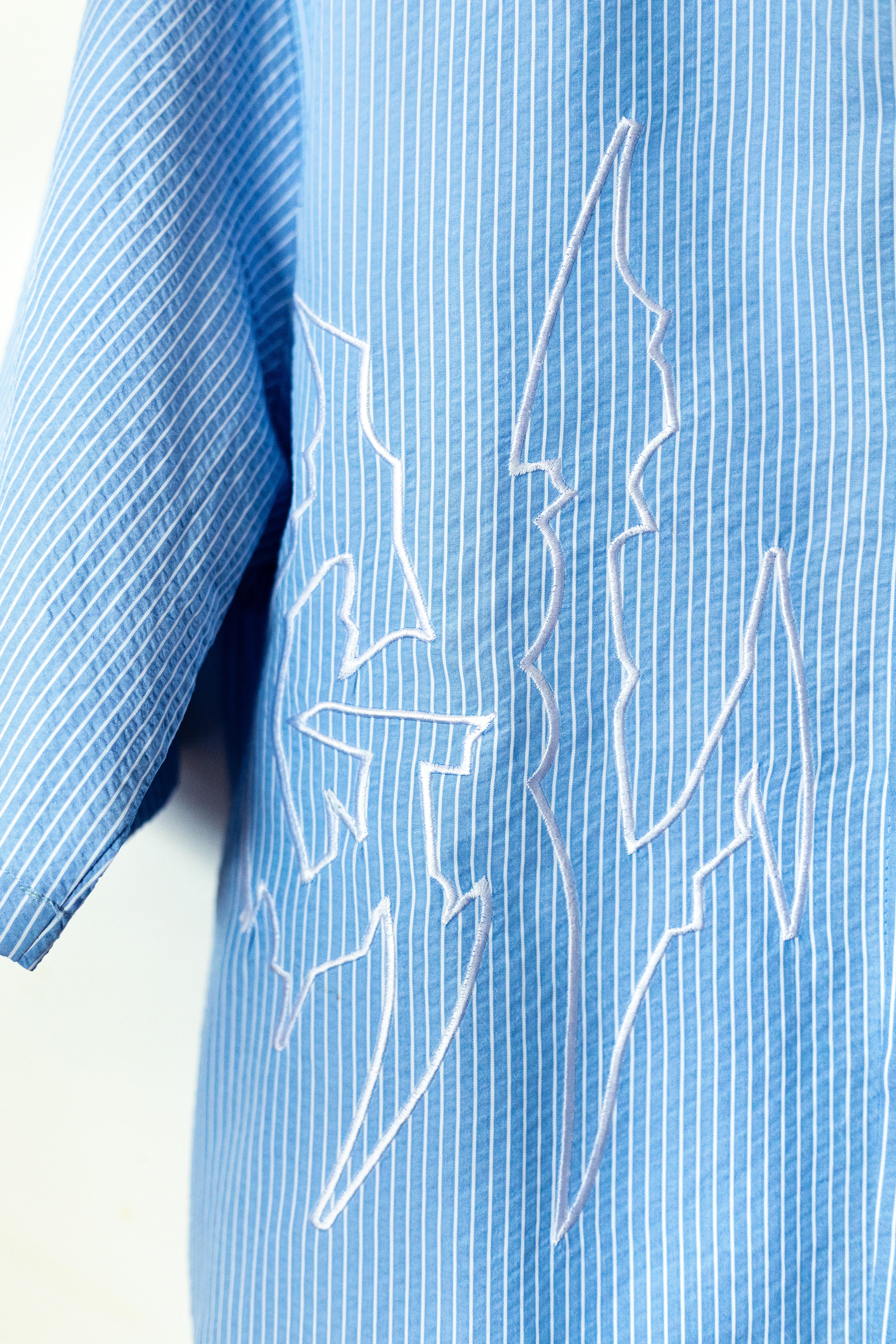 CAMISA CROP BABY BLUE